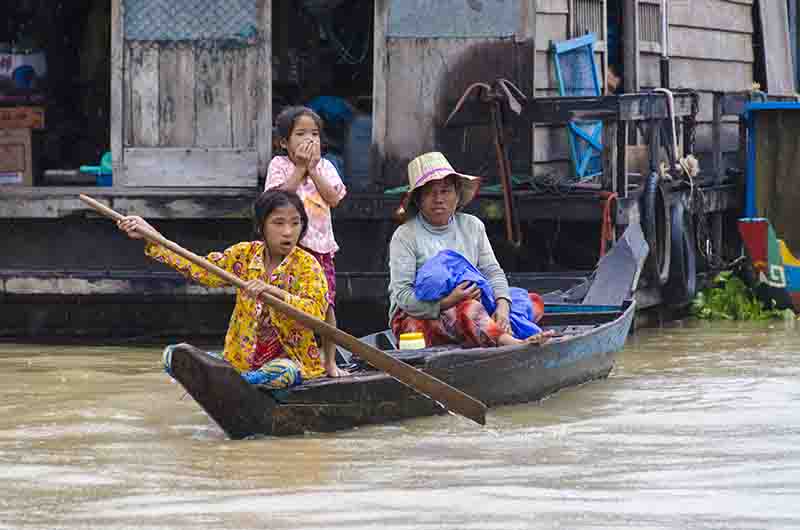 15 - Camboya - lago Tonle Sap y pueblo flotante de Chung Knearn